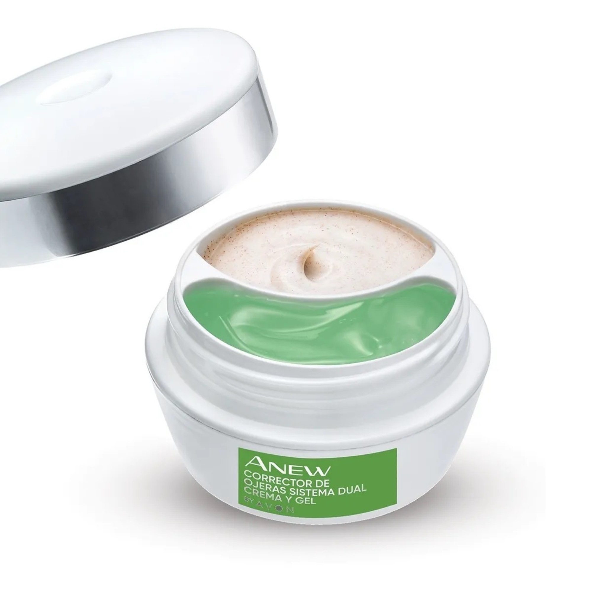Corrector De Ojeras Sistema Dual Crema Y Gel Anew Avon.