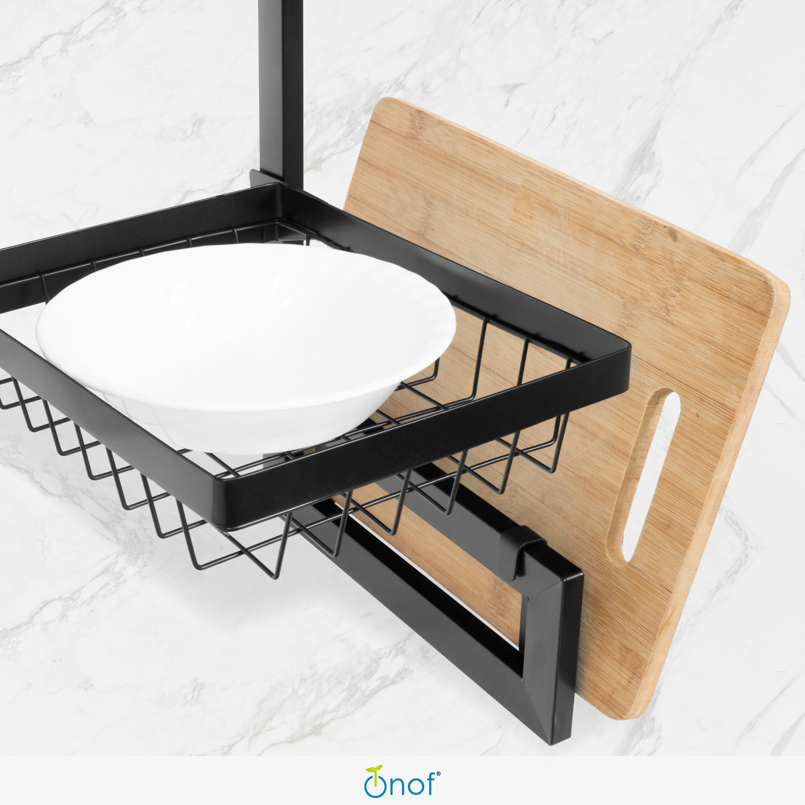 Escurridor de Platos sobre Fregadero de Acero Inoxidable, Ajustable 85-115 cm con Accesorios Intercambiables