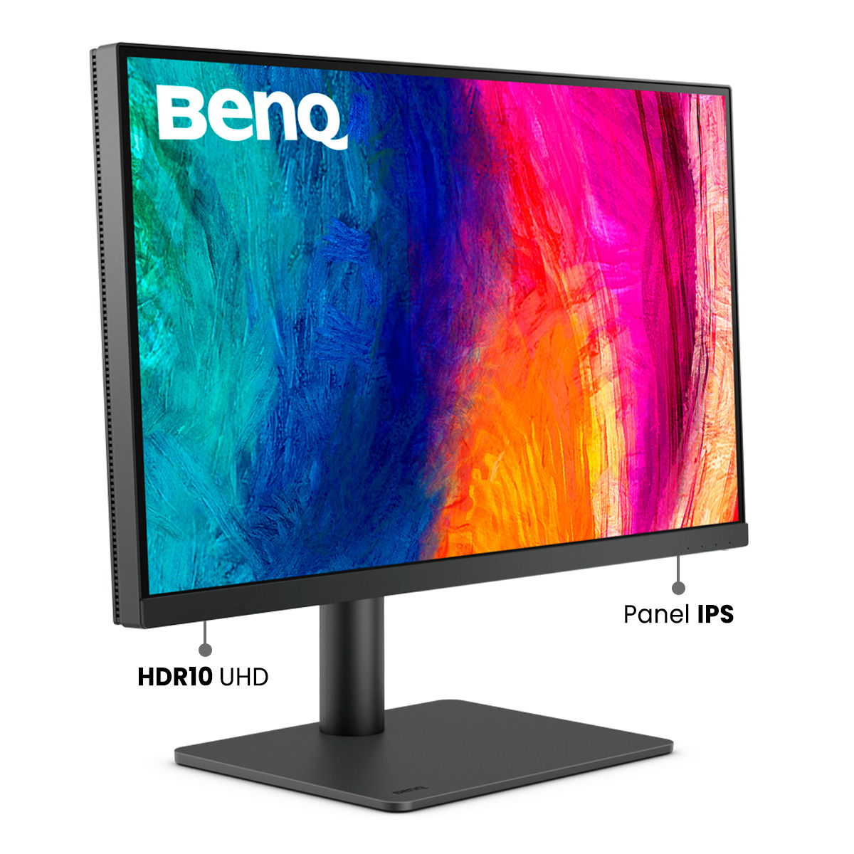  Monitor de Diseño BenQ 27 pulgadas 4K AQ Color (PD2705U), Compatible con Mac, 3480px, LED, IPS, 99% Rec.709, 99 % sRGB, 10 bit, CAD/CAM, Animación, Modo cuarto obscuro, Low Blue Light, Anti reflejante, Flicker-free, AMA, altura/inclinación ajustable, HDMI, DP