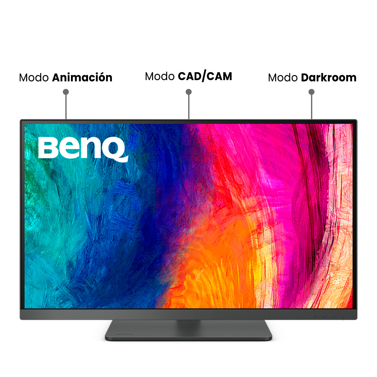  Monitor de Diseño BenQ 27 pulgadas 4K AQ Color (PD2705U), Compatible con Mac, 3480px, LED, IPS, 99% Rec.709, 99 % sRGB, 10 bit, CAD/CAM, Animación, Modo cuarto obscuro, Low Blue Light, Anti reflejante, Flicker-free, AMA, altura/inclinación ajustable, HDMI, DP