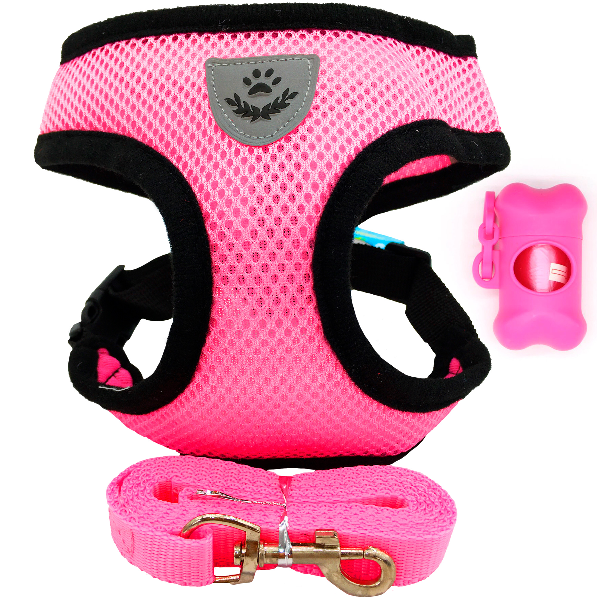 Pechera arnes con correa parro gato con antireflejante 