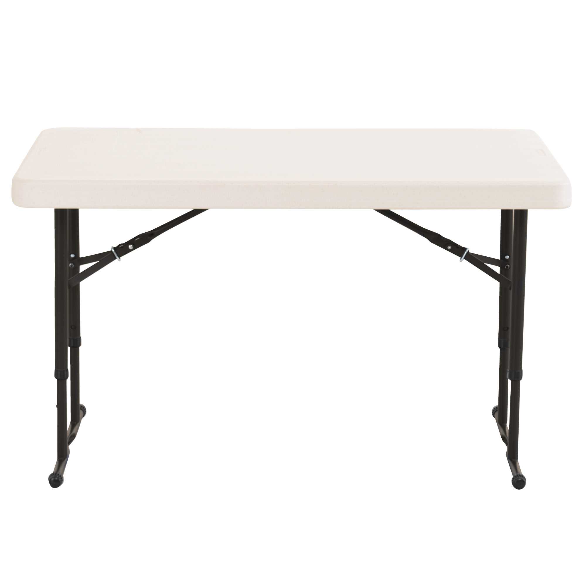 Mesa plegable rectangular de 1.22m Ajustable Almendra Lifetime