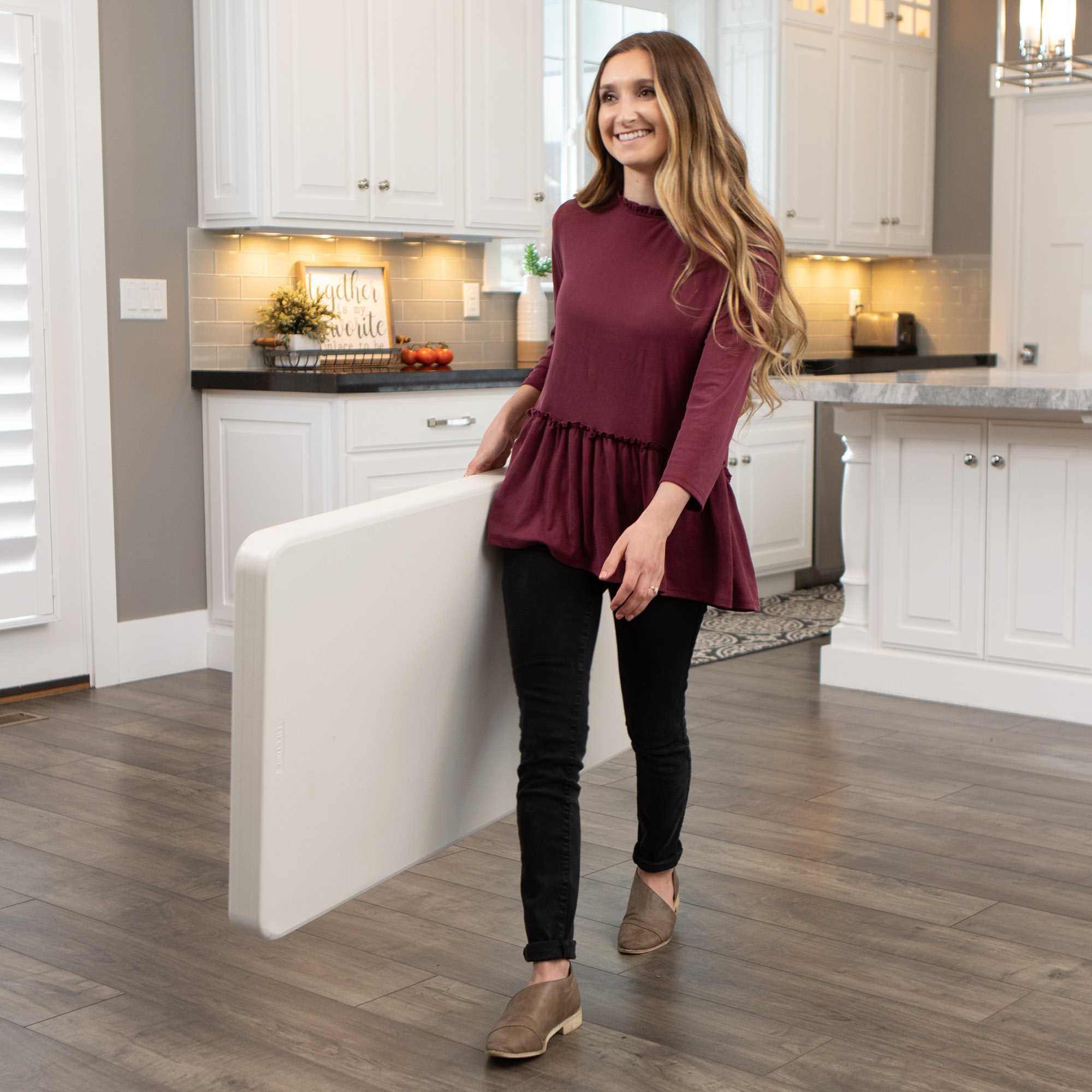 Mesa plegable rectangular de 1.22m Ajustable Almendra Lifetime