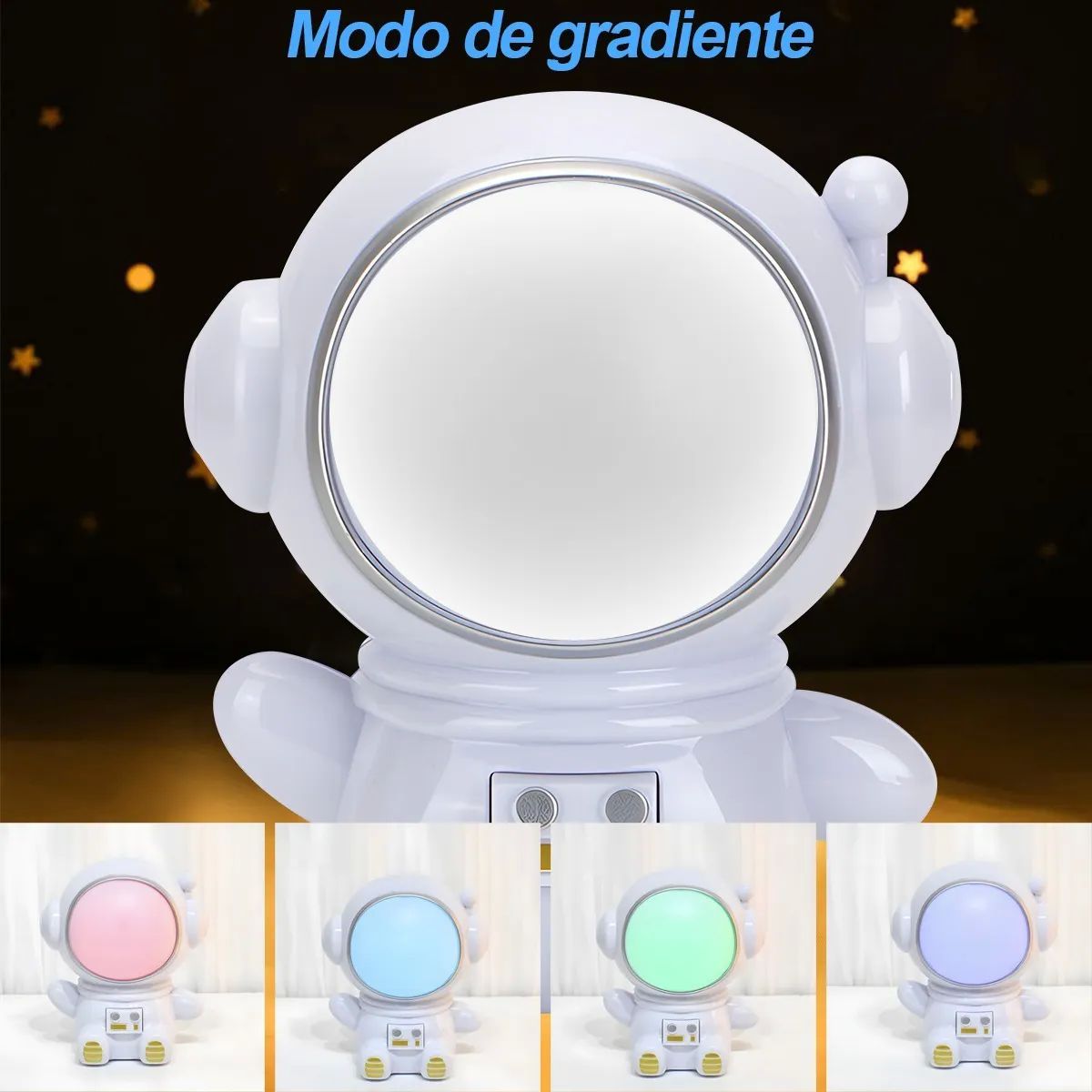 Lámpara de  Astronauta Led De Noche Blanca