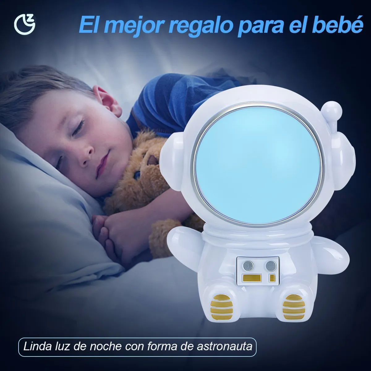 Lámpara de  Astronauta Led De Noche Blanca