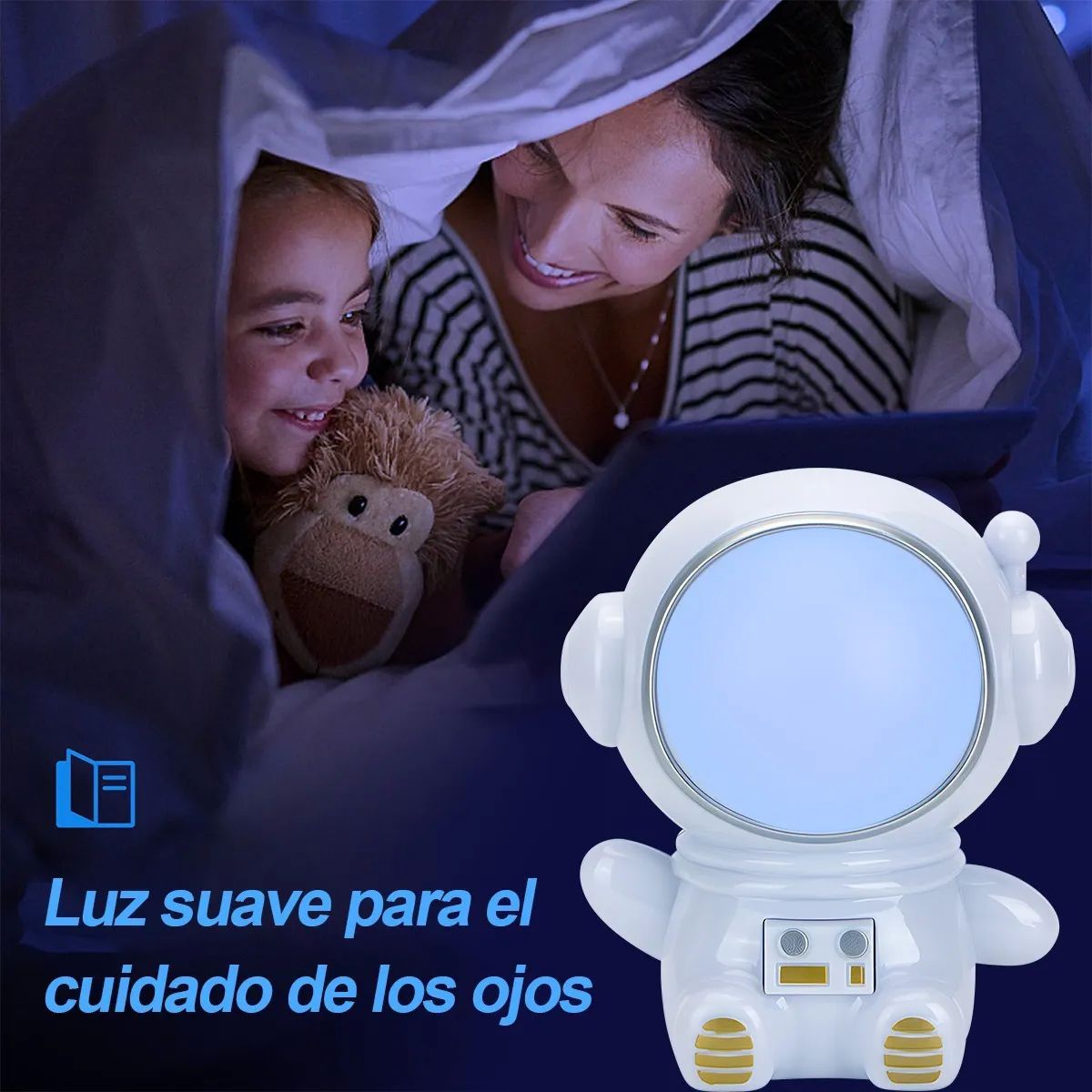 Lámpara de  Astronauta Led De Noche Blanca
