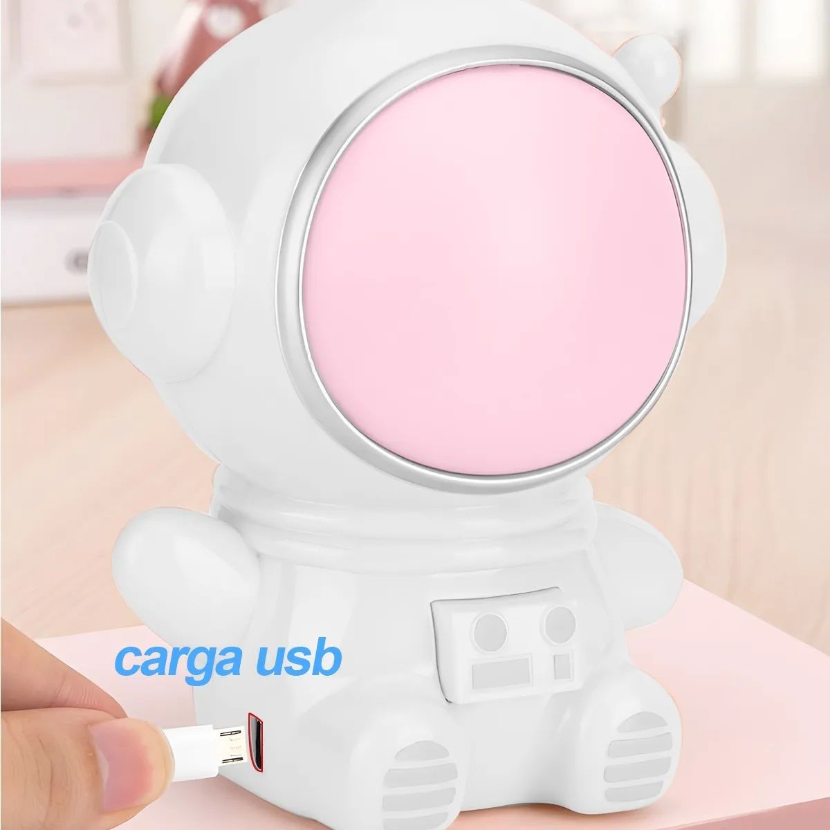 Lámpara de  Astronauta Led De Noche Blanca