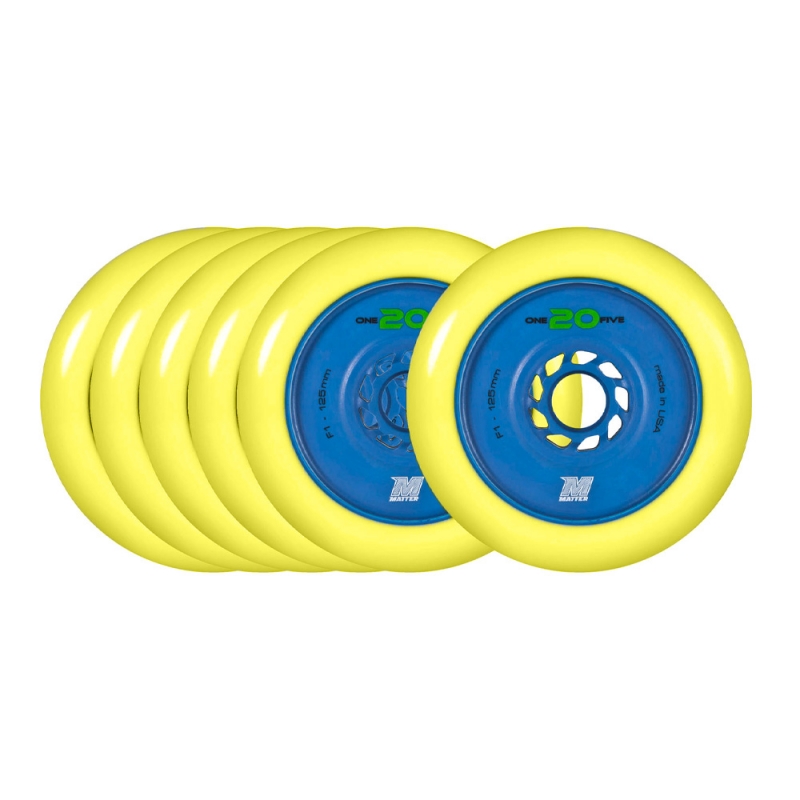 RUEDAS MATTER ONE 20 FIVE LETHAL X YELLOW BLUE 125MM F1 (P/PIEZA)