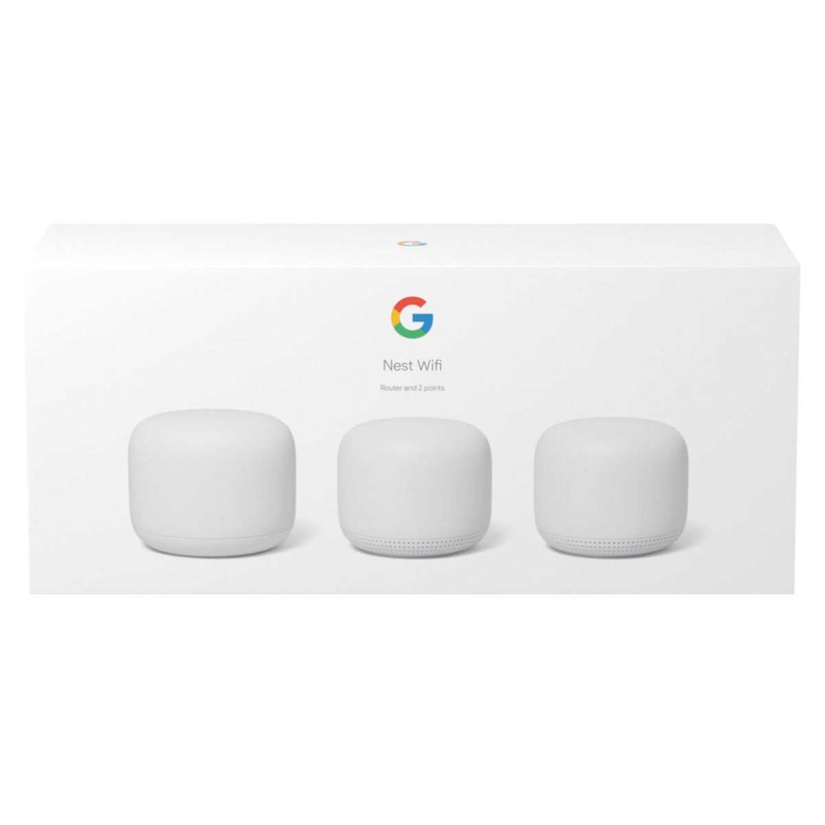 Google Nest Wifi Router + 2 Puntos AC2200 Mesh 3 Pack