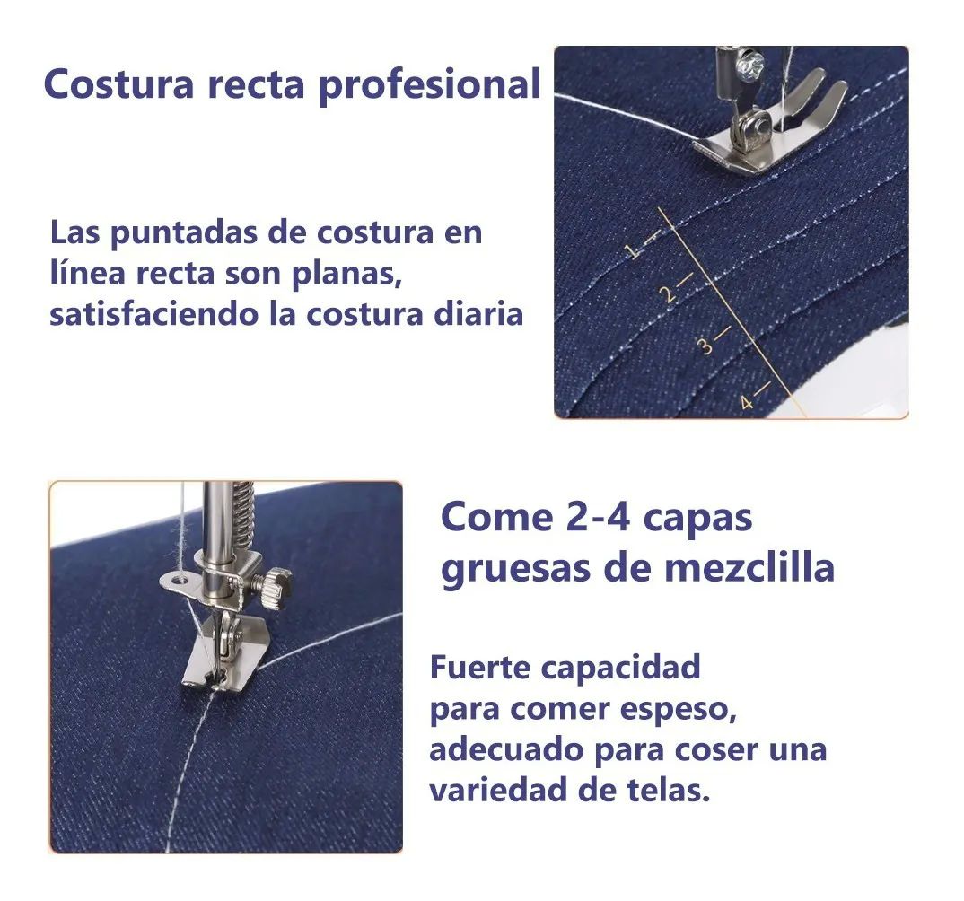 Máquina De Coser Eléctrica Portátil  Azul