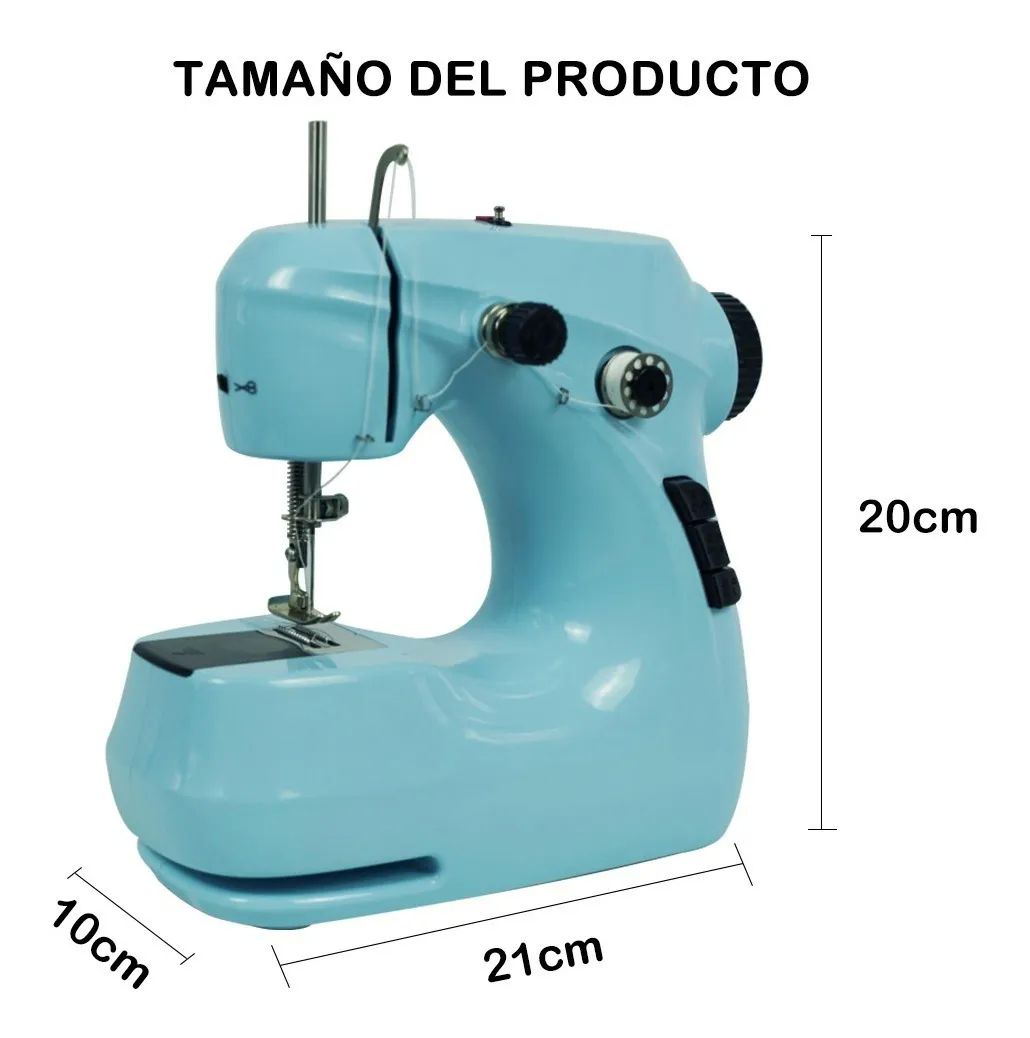 Máquina De Coser Eléctrica Portátil  Azul