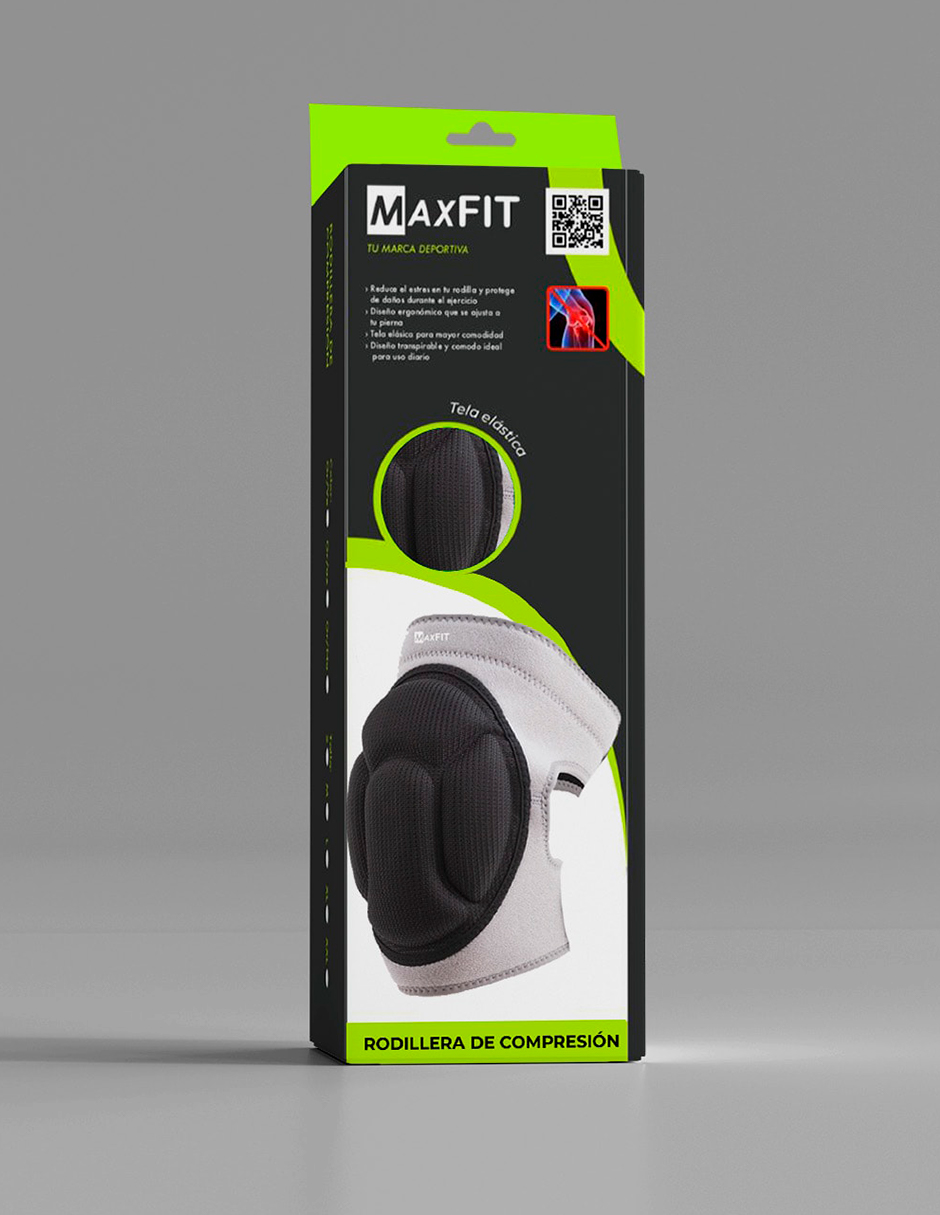 Par De Rodilleras Deportivas De Protección -compresión Maxfit Hx924