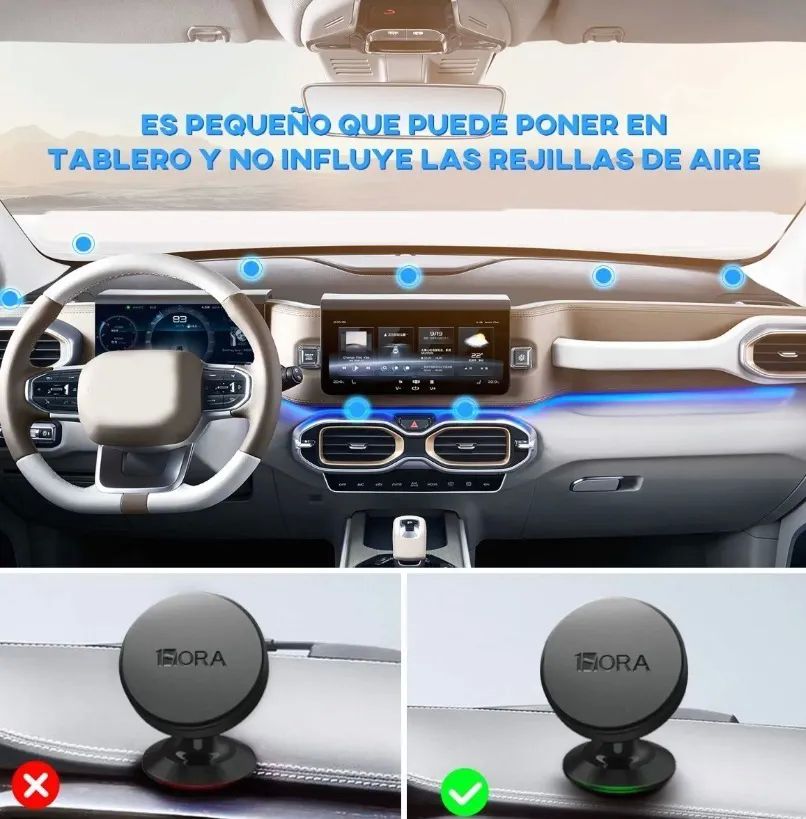 Soporte Magnético De Aluminio Para Celular 1hora PJ0093