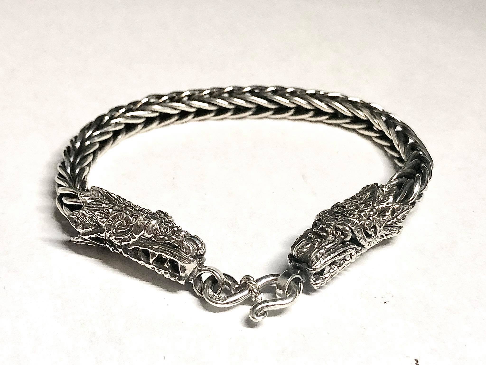 Pulsera Esclava Quetzalcoatl De Plata .925