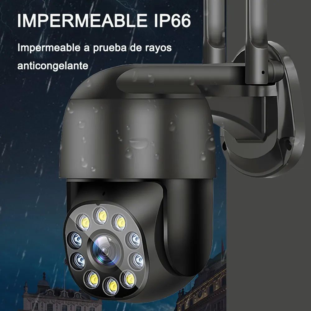 Cámaras Ip Seguridad Wifi Hd 1080p Camara Foco.Negra