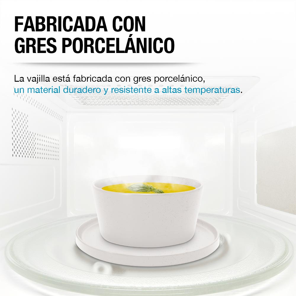 Vajilla de Gres Moderna 4 Personas 16 Piezas Platos Taza Casa Litus