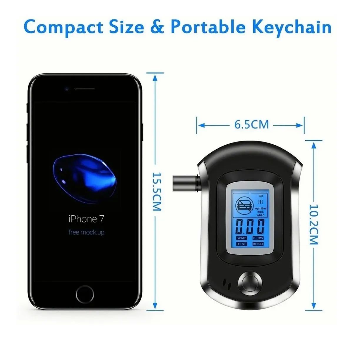 Alcoholímetro Profesional Digital 