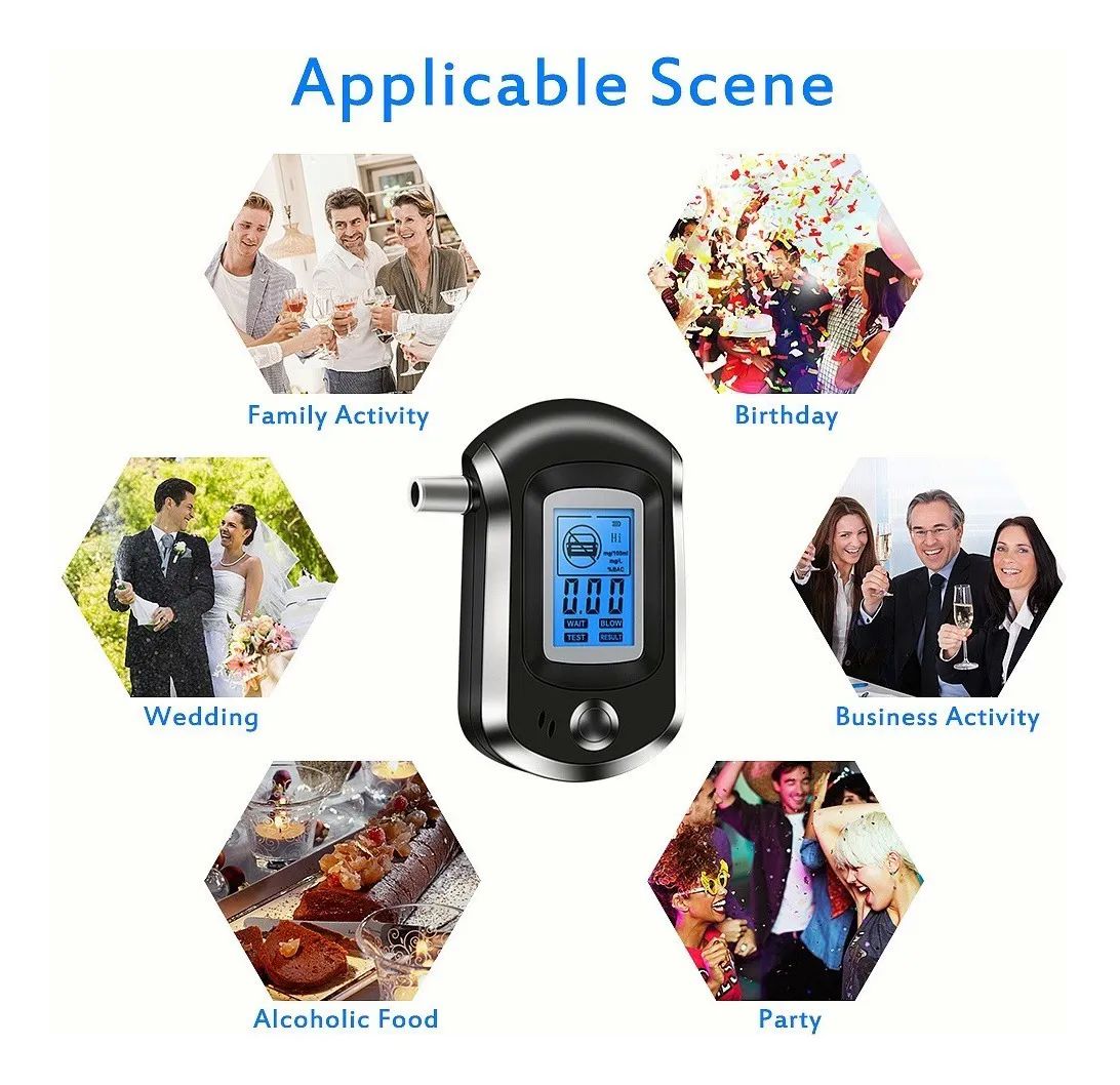 Alcoholímetro Profesional Digital 