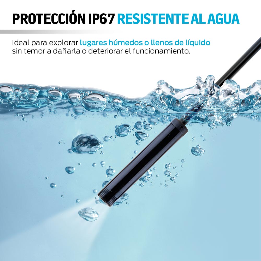 Cámara Endoscopio para Celular con Luz LED USB 1 Metro Redlemon