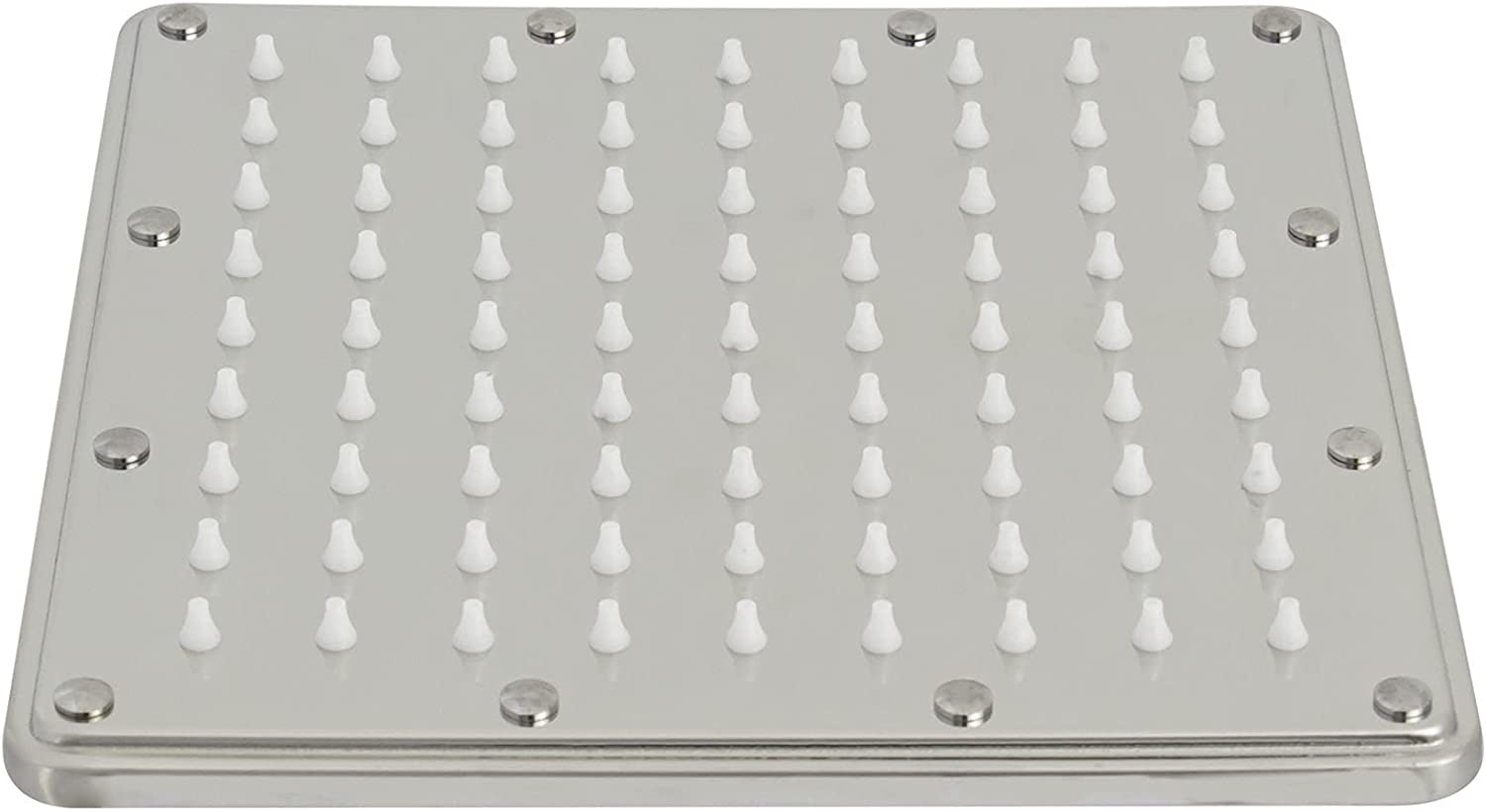 Regadera Cuadrada de 8" fabricada en Acero Inoxidable, Fácil de Instalar