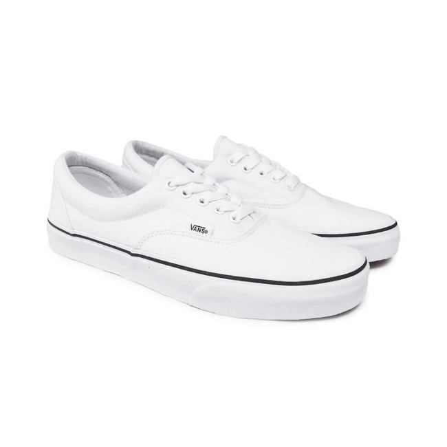 Tenis Vans  Era True White blanco/negro original unisex  VN000EWZW00