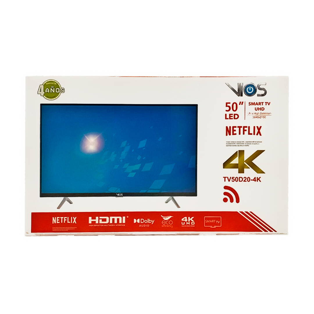 Pantalla VIOS 50" Pulgadas 4K Smart TV TV50D20-4K