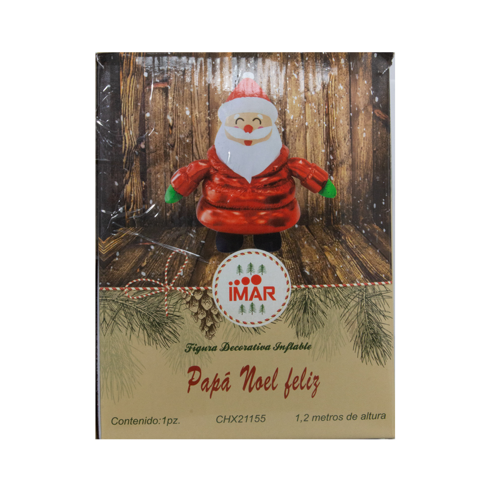 Inflable Santa Claus Navideño Muñeco de Santa Luz Led 1.20 Mts.