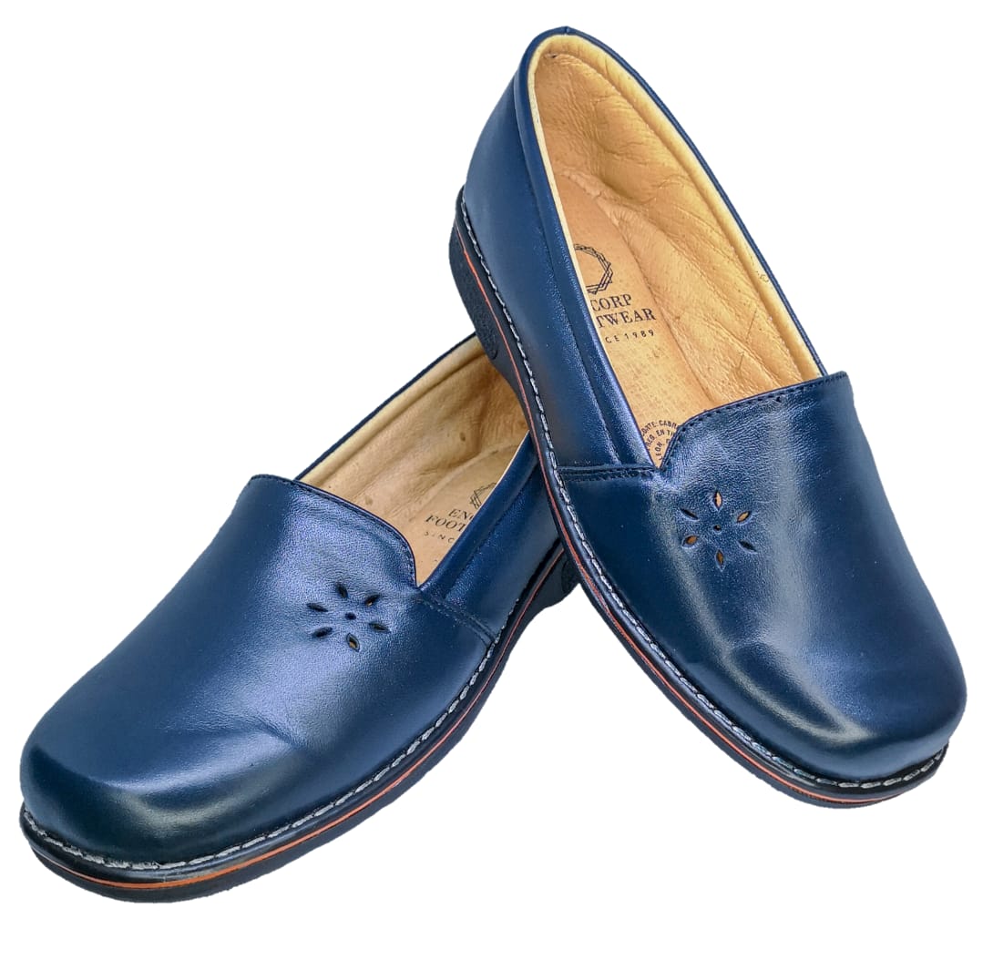 Zapato Suave Dama Pie Diabético Delicado Piel Borrego suave y cómodo Amplio.