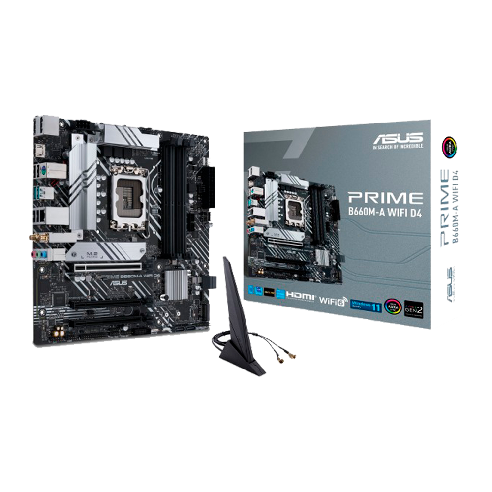Tarjeta Madre Intel 12va Gen Asus Prime B660M-A Wfi D4