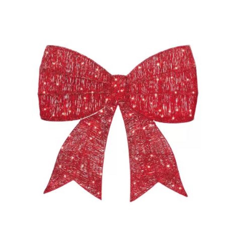 Moño Decorativo Navideño Lazo 1598471 con 200 Luces Led 4 Funciones