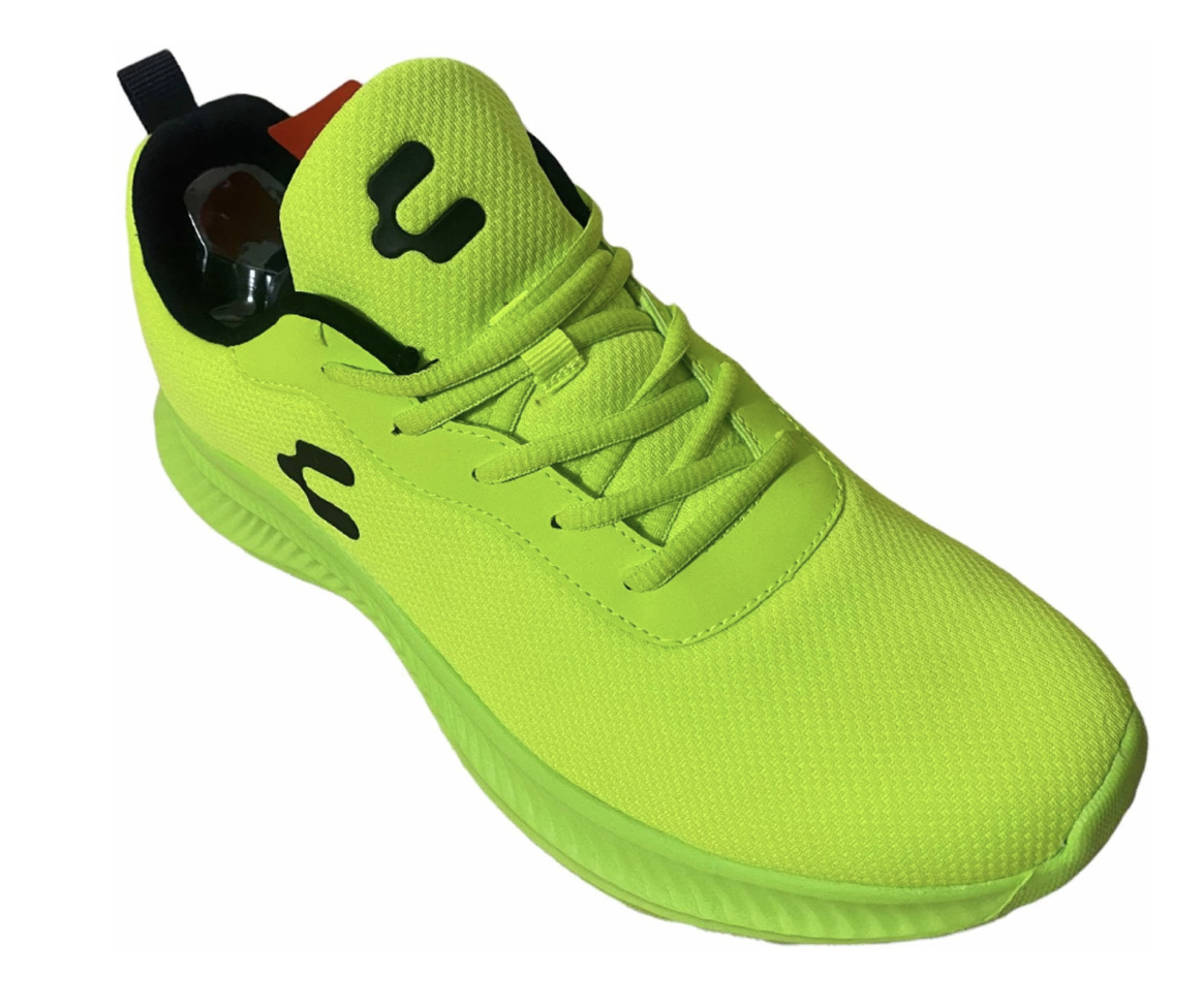 Tenis Urbanos Casuales Charly Verde Fosfo Comodos