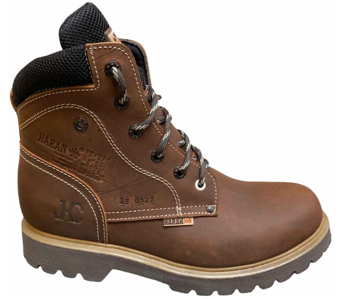 Botas De Trabajo Haran De Piel Suela Resistente A Químicos Cafe