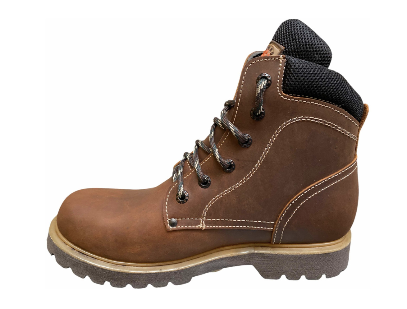 Botas De Trabajo Haran De Piel Suela Resistente A Químicos Cafe