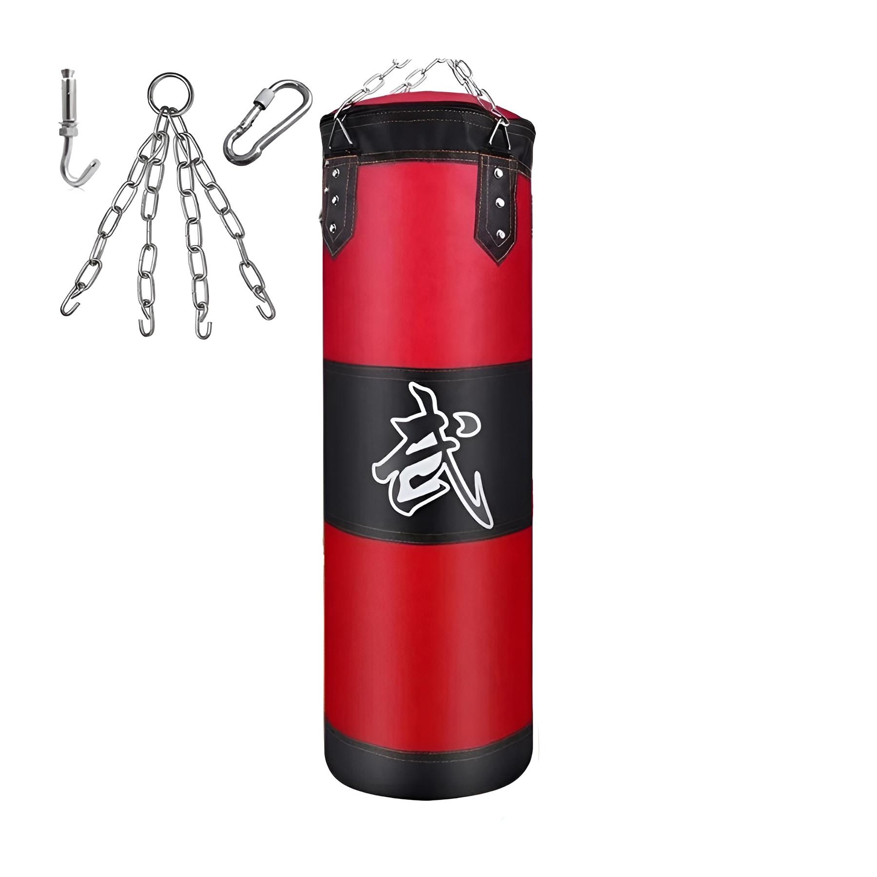 Saco De Boxeo Con Gancho Y Cadenas,costal Para Box 1.2m