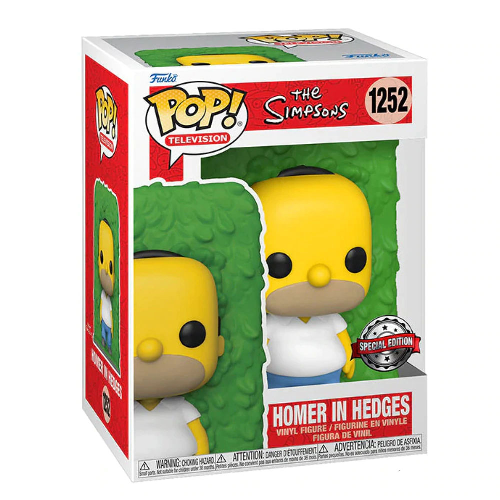 Funko Pop Homer In Hedges 1252 Homero en arbusto Serie Especial Los Simpsons