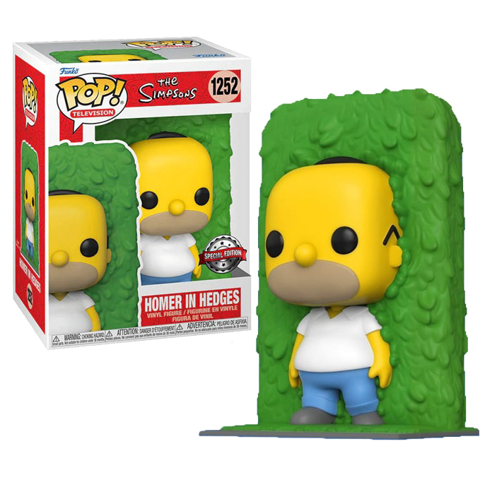 Funko Pop Homer In Hedges 1252 Homero en arbusto Serie Especial Los Simpsons