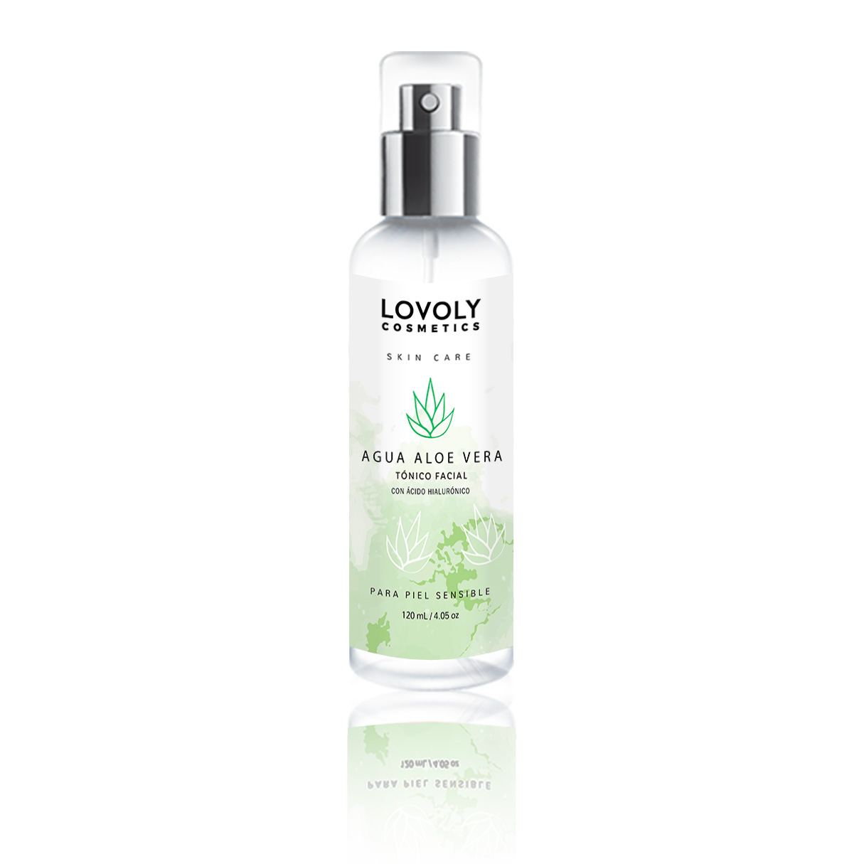 Agua de Aloe Vera Tónico facial con Ácido Hialurónico