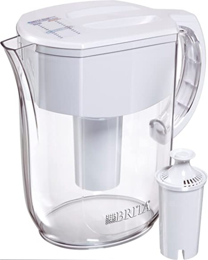 Brita Pitchers Jarra de Agua con Filtro, 10 tazas al día