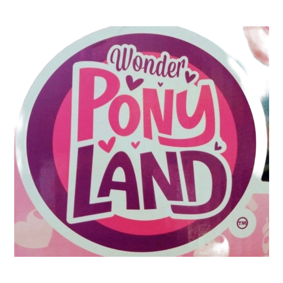 Wonder Pony Land Set De Ponies Con Secadora Mediano Morado