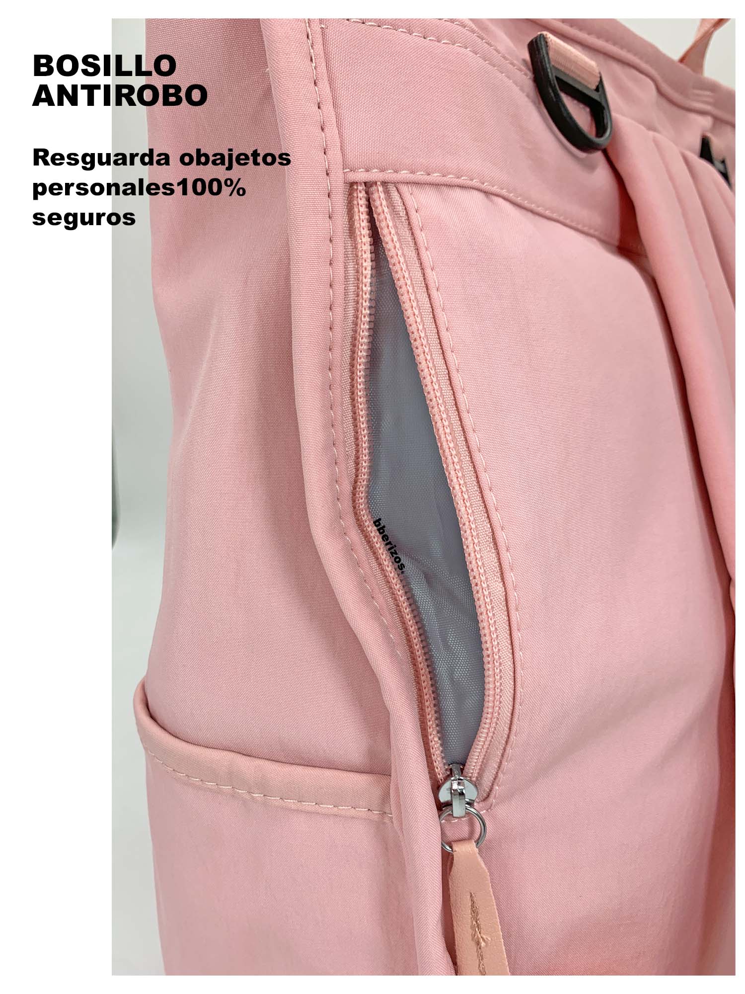 Pañalera Mochila Térmica Pañalera de Bebe Bolso para Pañales Rosa