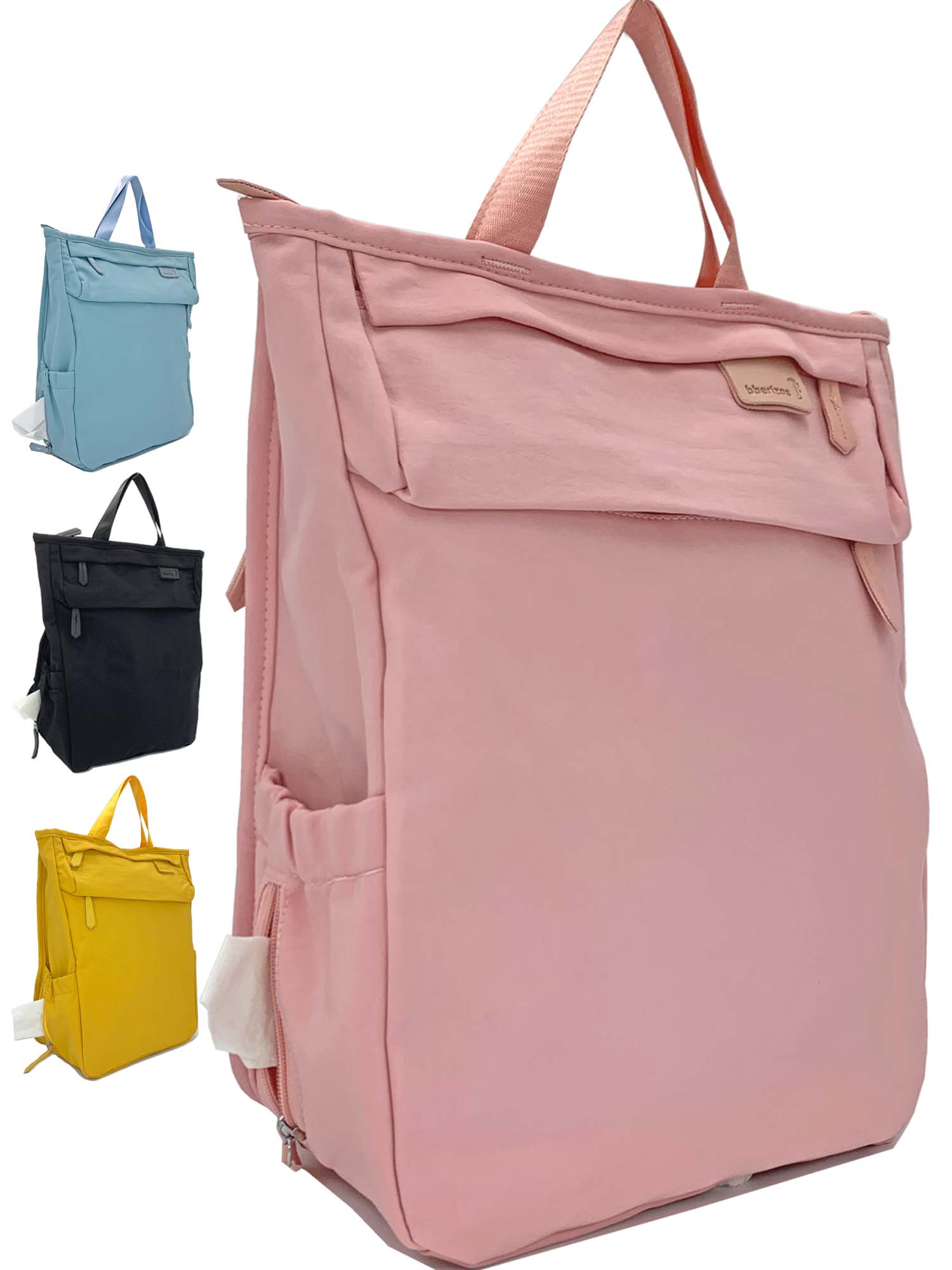 Pañalera Mochila Térmica Pañalera de Bebe Bolso para Pañales Rosa