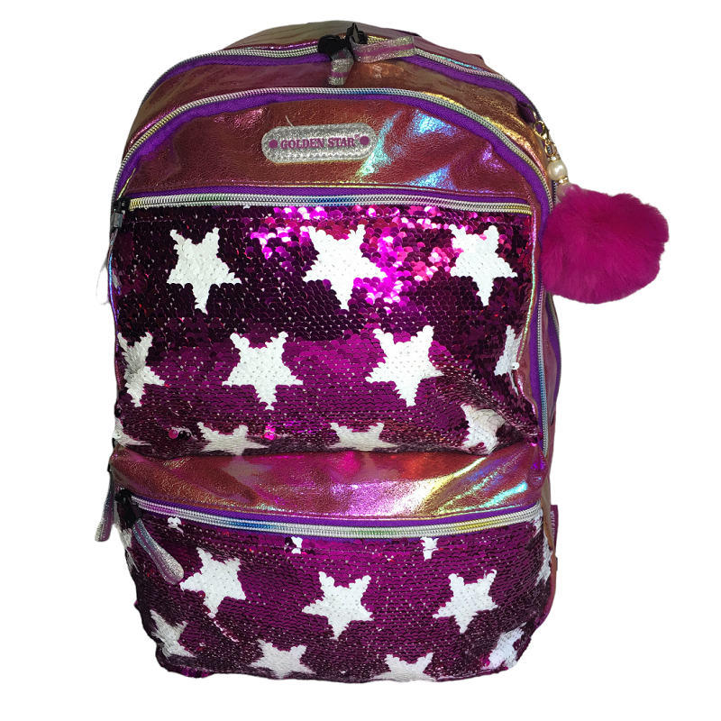 Mochila Golden Star Lentejuelas
