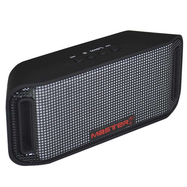 Bocina Retro Bluetooth Portatil Recargable con Sistema de Iluminacion Frontal Funcion de Manos Libres Radio FM Entradas USB Auxiliar y SD / Master / MS-LEDB