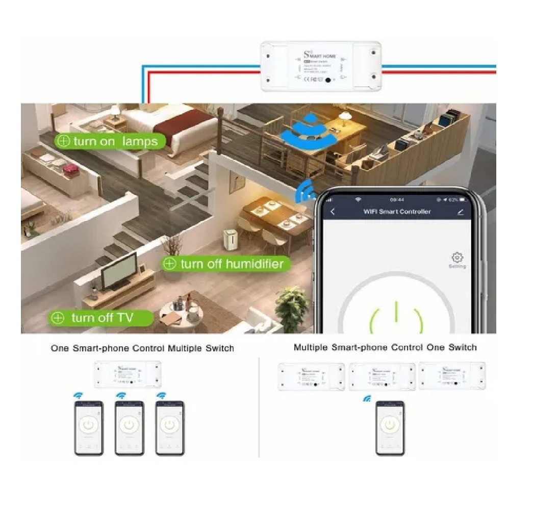Smart Switch Interruptor Inteligente Wifi Google Home Alexa
