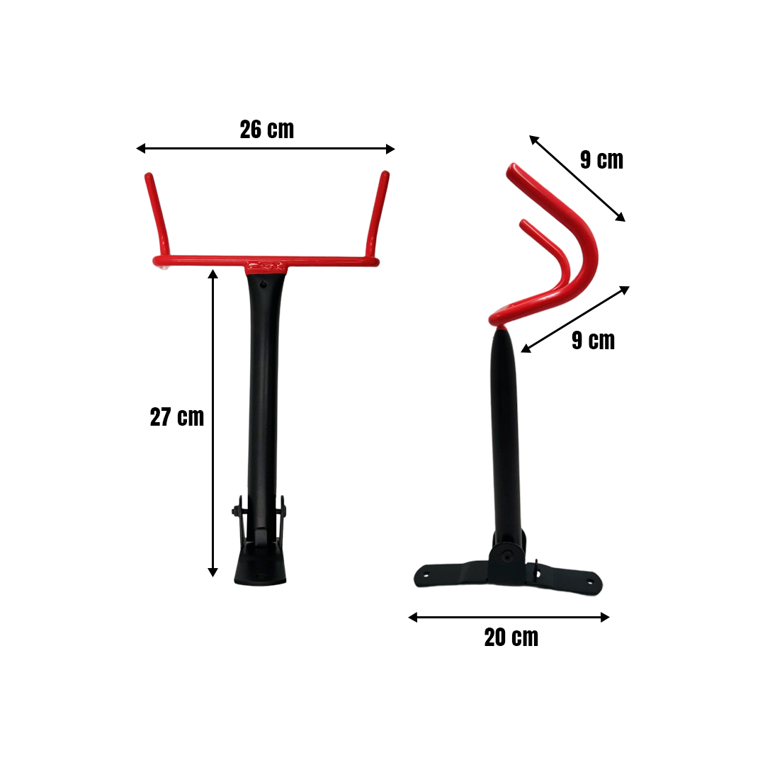 Gancho Bicicleta Soporte De Pared Para Bici Acero Abatible