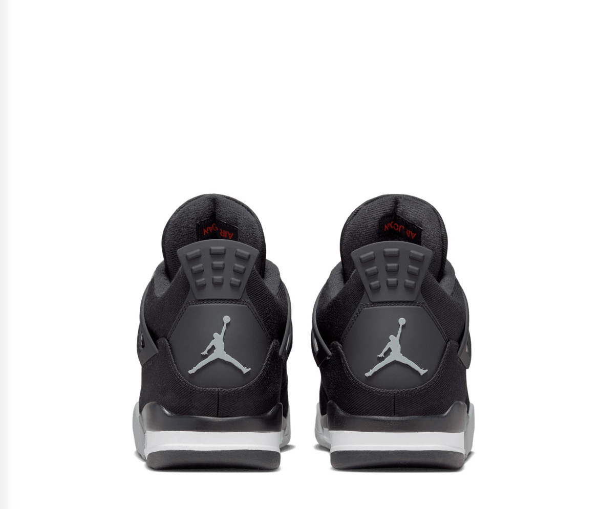 TENIS AIR JORDAN 4 RETRO BLACK CANVAS (DH7138-006)