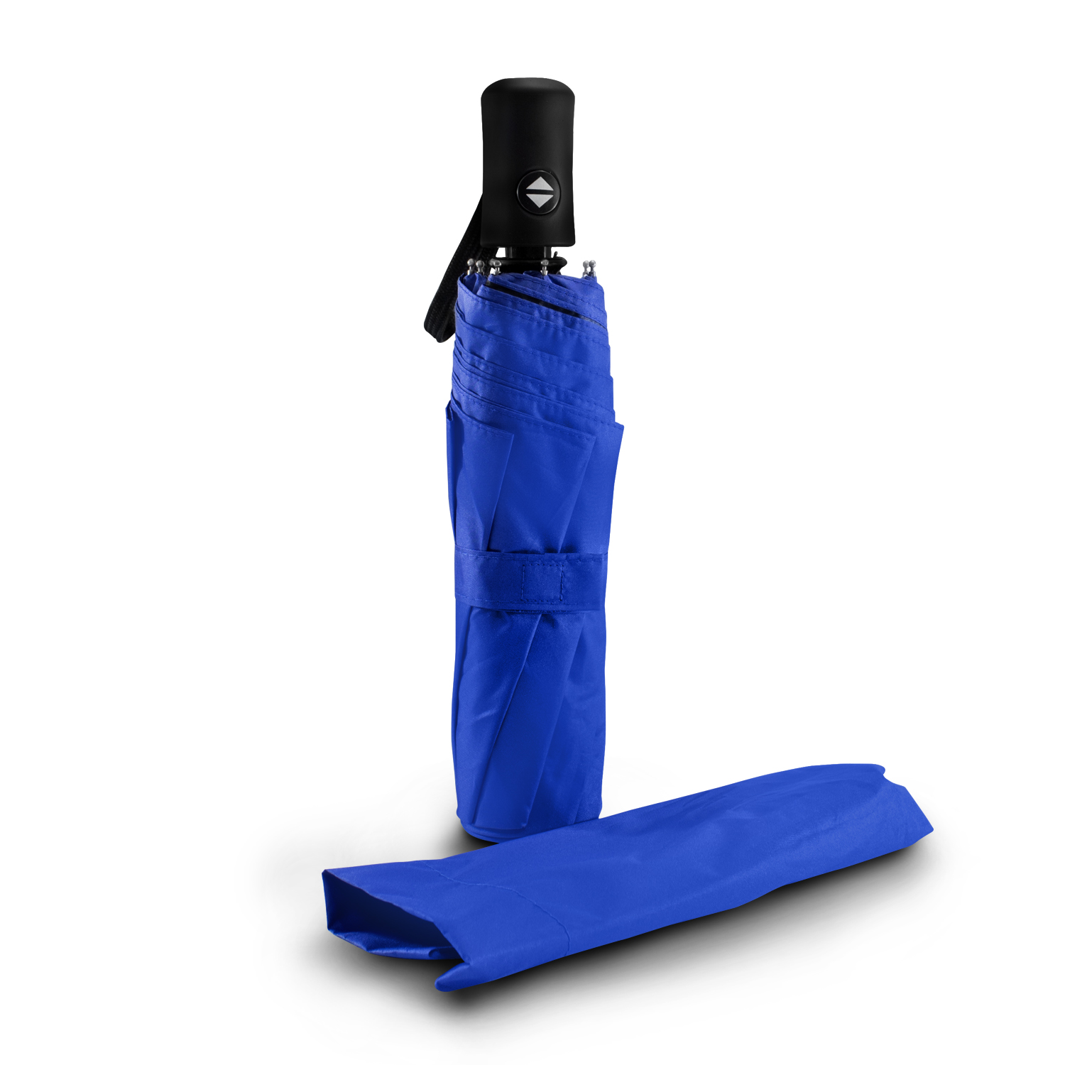 Paraguas Azul de bolsillo sombrilla automático protección rayos UV