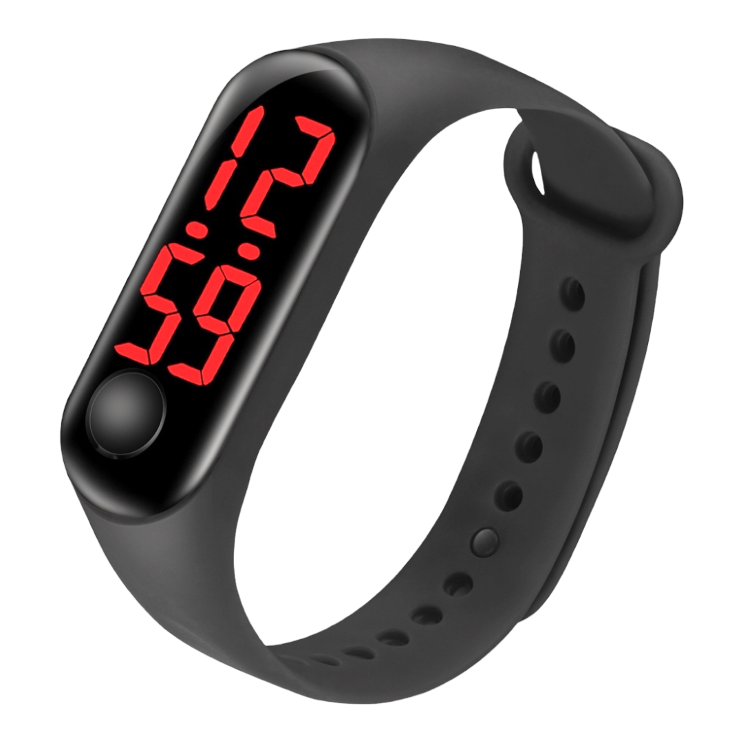 Reloj largo De Pulsera Digital Led Unisex Deportivo.
