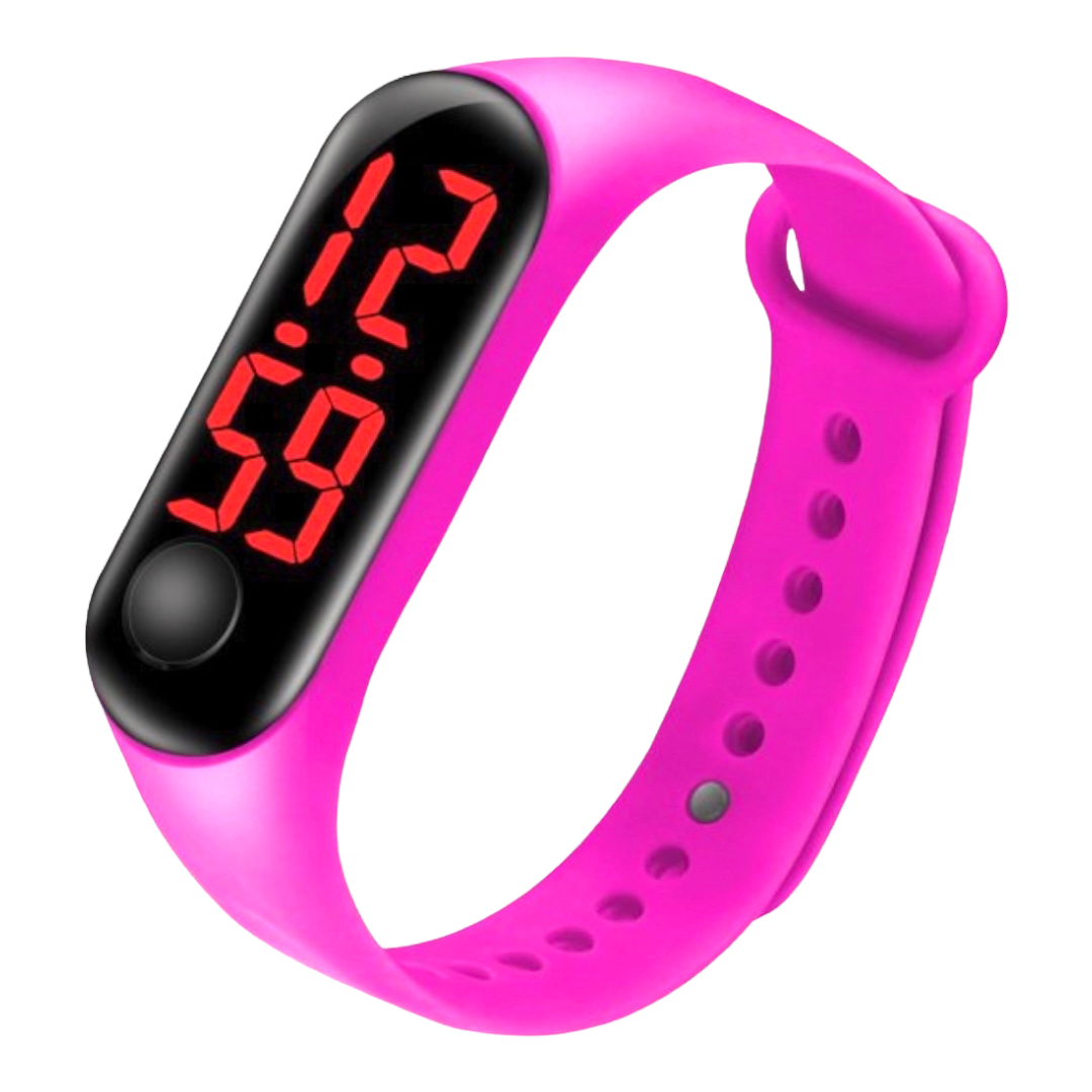Reloj largo De Pulsera Digital Led Unisex Deportivo.