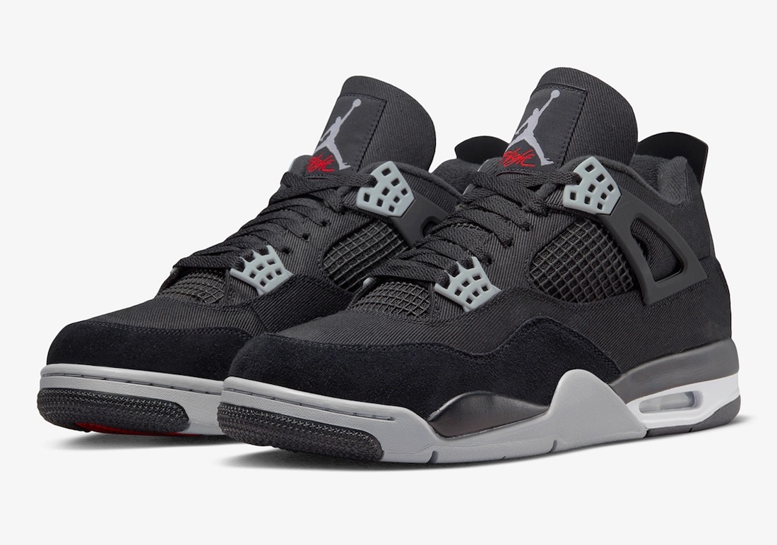 TENIS AIR JORDAN 4 RETRO BLACK CANVAS (DH7138-006)